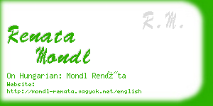 renata mondl business card